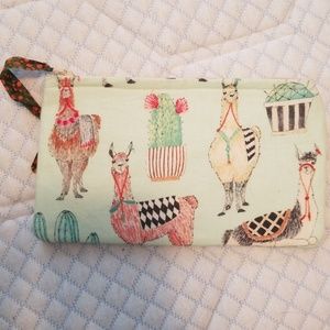 Cute llama make up bag